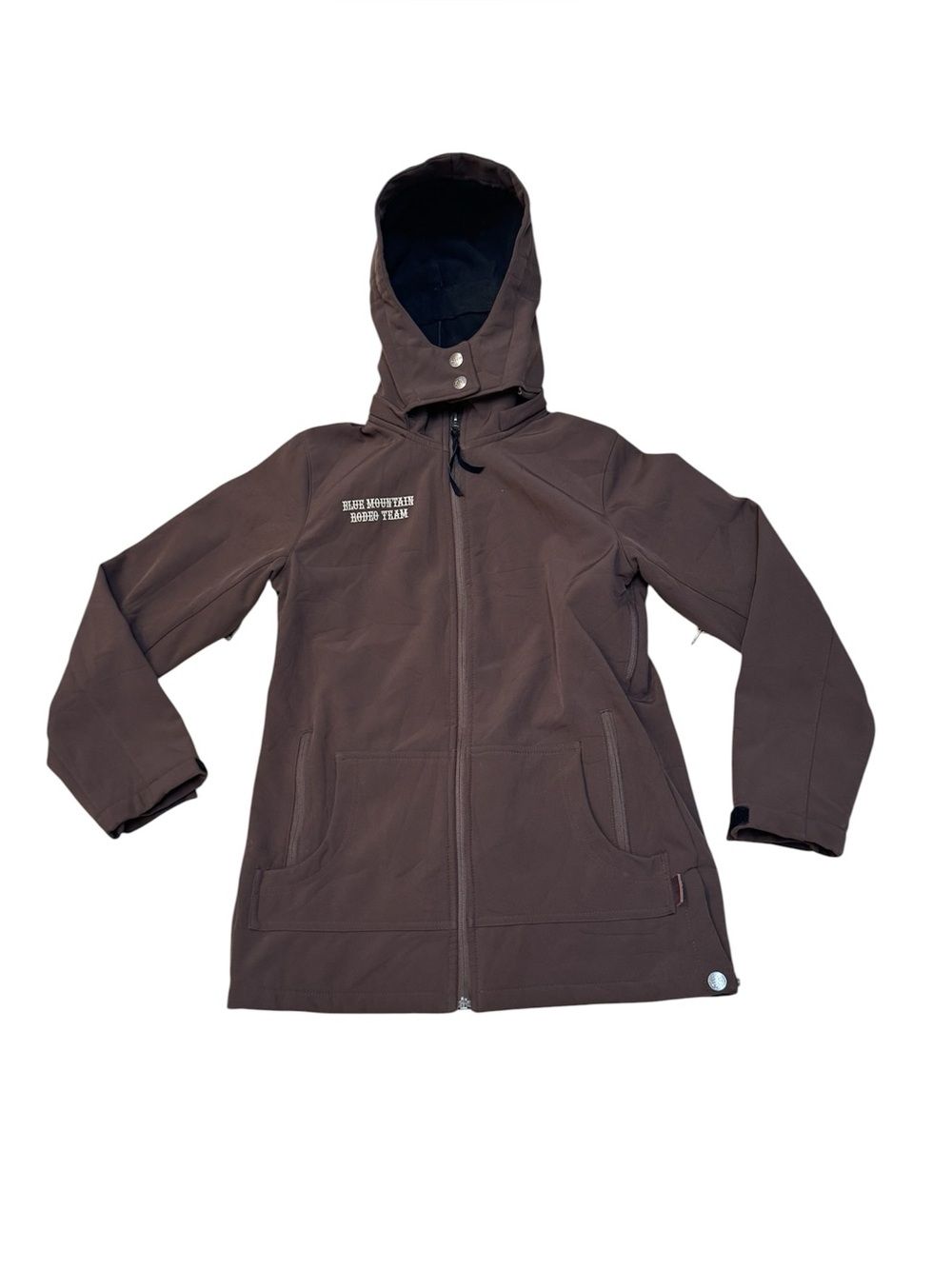 STS Ranch Wear The Barrier Women’s Brown Soft Shell Embroidery Hooded Jacket M